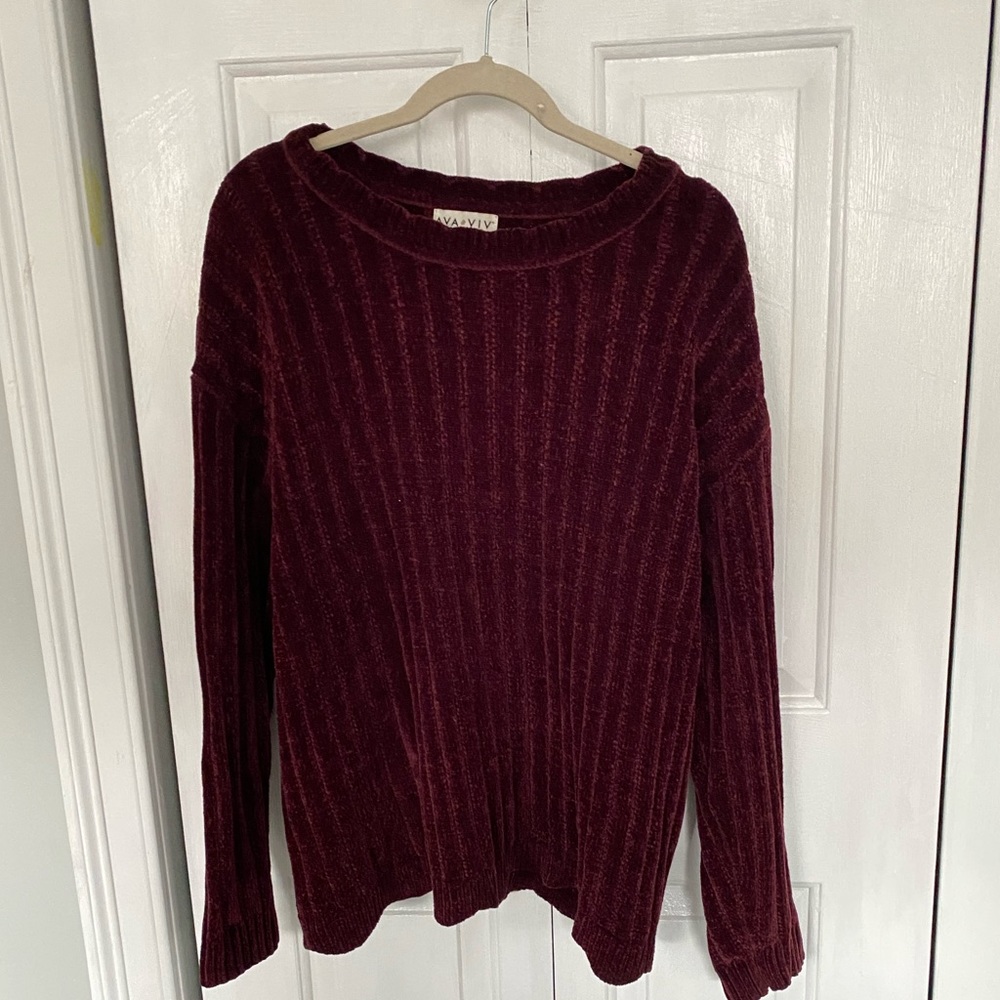 women’s purple sweater XXL